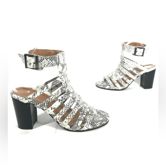 Vionic Sami Gladiator Cage Sandals Snakeskin Leather Size 7 EUC - Picture 2 of 6